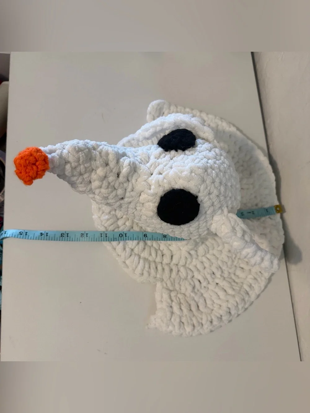 Hand-Crocheted Zero Plush – The Nightmare Before Christmas Ghost Dog – Handmade